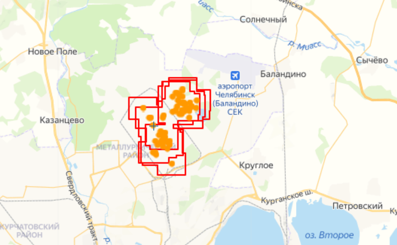 Карта чмз в челябинске